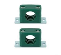 GLFLOW Lot de 2 colliers de serrage en ABS pour montage mural, support de tuyau avec plaque de montage pour tuyaux en plastique et tuyaux métalliques, pour atelier et systèmes de tuyauterie (A)