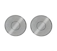 GLFLOW Lot de 2 disques filtrants à café en acier inoxydable de 62 mm pour cafetière à pression Hario V60, maille fine réutilisable, facile à nettoyer, argent (2)