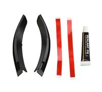 GLFLOW Lot de 2 extensions de gouttière d'eau en ABS noir pour Jeep WRANGLER pour JL 2018, 2019, 2020, 2021, garniture de drainage de toit, 2 pièces