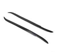 GLFLOW Lot de 2 garnitures de sourcils pour phares de voiture compatibles avec BMW Série 5 E39 1995-2003 Noir brillant