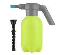 GLFLOW Lot de 2 pulvérisateurs électriques de jardin et arrosoir avec brume réglable et colonne d'eau, construction en plastique rechargeable par USB en bleu/jaune/blanc pour l'entretien des plantes