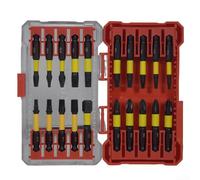 GLFLOW Lot de 20 embouts de tournevis magnétiques pour visseuse à percussion, carrée, fendue et embouts avec tige hexagonale de 6,35 mm, longueur 50 mm