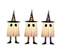 GLFLOW Lot de 3 lampes à suspendre sorcières d'Halloween avec technologie LED pour créer une atmosphère effrayante lors de fêtes et événements à thème en intérieur (A)