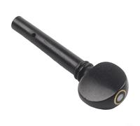GLFLOW Lot de 4 chevilles de violon en ébène pour violons de taille 4/4 3/4 1/2 1/4 1/8 - Chevilles d'accordage en bois noir pour réglage des instruments à cordes (1/8)