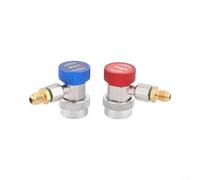 GLFLOW Lot de coupleurs rapides de 6,35 mm pour R134a et R1234yf AC pour vannes de service, débit réglable (R134a)