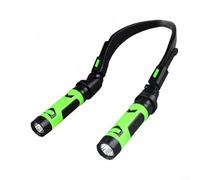 GLFLOW Lumière LED mains libres rechargeable par USB, double tête rechargeable pour barbecue avec bras rotatifs flexibles et têtes magnétiques amovibles pour barbecue de nuit