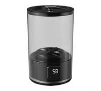 GLFLOW Machine à laver portable sans fil, rechargeable 3000 mAh pour mini appareil à linge pour sous-vêtements, capacité de 1 L, ABS, blanc (noir)
