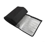 GLFLOW Manchon d'isolation pour tuyau à courant alternatif, résistant aux intempéries, 183 x 26 cm, noir avec doublure en feuille d'aluminium pour tube de protection extérieure