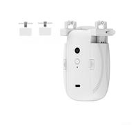 GLFLOW Moteur de rideau électrique Zigbee, batterie 4000 mAh, commande vocale avec pour Alexa, pour rail en T, rail en U, tige romaine, fonctionnement automatique à distance par application (simple TU