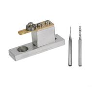 GLFLOW Outil de découpe de rainure électrique en métal pour violon avec deux fraises pour travaux de rainures fines (argenté)