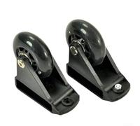 GLFLOW Paire de roues télescopiques en polyuréthane pour échelles, charge de 150 kg, roulettes en polyuréthane pour une stabilité de mouvement facile, utilisation en intérieur et en extérieur, 8,6 cm