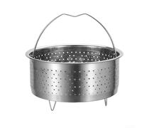 GLFLOW Panier vapeur en acier inoxydable 304 pour cuiseur à riz, tailles 16,5 cm, 17,5 cm, 20 cm, cuisson multifonction pour légumes, boulettes, argent (17,5 cm)