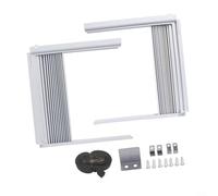 GLFLOW Panneau latéral rétractable blanc pour climatiseur de fenêtre de 5 000 BTU, kit de joint d'isolation télescopique avec cadres pour réduire les pertes d'énergie et les courants d'air