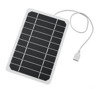 GLFLOW Panneau solaire 5 V 10 W, petit panneau solaire portable USB chargeur solaire avec sortie 5 V 10 W pour charger téléphones et tablettes en plein air