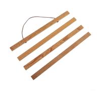 GLFLOW Parchemin à suspendre en bois de teck massif avec broches magnétiques pour un changement rapide des œuvres d'art, idéal pour afficher des affiches de film, des cartes et des photos (21 cm)