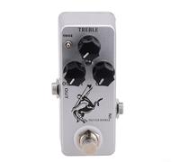 GLFLOW Pédale de guitare Mosky Silver Horse Overdrive, effet True Bypass Boost, 3 boutons de commande, boîtier en métal