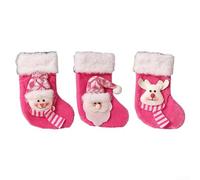 GLFLOW Pendentif en forme de chaussettes de sapin de Noël - Décoration festive à suspendre - Carillon éolien en tissu - Décoration pour porte d'arbre, décoration de voiture