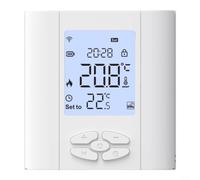 GLFLOW Pour thermostat intelligent Tuya pour chauffage au sol | , Régulateur de chauffage programmable avec Wi-Fi, compatible avec Alexa, montage mural, blanc