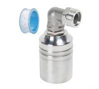 GLFLOW Régulateur automatique de niveau d'eau en acier inoxydable 304 pour piscines réservoirs d'eau (2,5 cm)