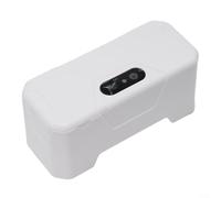 GLFLOW Robinet de chasse d'eau automatique avec capteur infrarouge, alimenté par piles, ABS sans contact pour la maison et les toilettes publiques, blanc