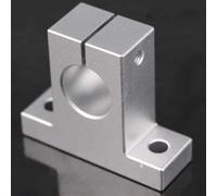 GLFLOW Support de guidage linéaire CNC, en alliage d'aluminium, support d'arbre de rail linéaire SK8/10/12/13/16/20 pour routeur CNC XYZ Table (SK20)