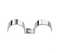 GLFLOW Support de serrage double face en acier inoxydable 304 robuste (40 | Acier inoxydable 304, design double face, structure demi-support, pour plomberie et instrumentation, installation facile