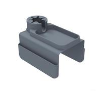 GLFLOW Support de tasse de canapé en silicone, organisateur de canapé en | Plateau porte-gobelet en silicone, avec deux poches latérales, pour tablette, téléphone, télécommande, gris, pour canapé