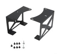 GLFLOW Support mural pour PS5, support de rangement sous bureau en métal pour PS5, 17 x 13 x 5 cm, acier carbone avec couvercles anti-rayures