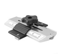 GLFLOW Table de toupie, accessoires de scie de table, module de gabarit de scie de table fin en aluminium, positionneur de tranchage, jauge de contour pour un profilage précis (argenté)