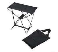 GLFLOW Tabouret d'extérieur en aluminium léger pour voyager et se détendre sans effort (noir)