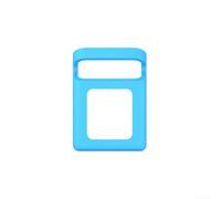 GLFLOW Tonies Étui de transport en silicone pour lecteur audio Toniebox, housse de protection antidérapante avec poignée de transport (bleu)