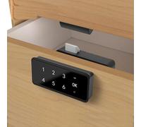 GLFLOW Verrou intelligent à empreintes digitales alimenté par USB avec double mode de gestion pour armoire de salle de sport, armoire, tiroir de rangement, installation facile (B)