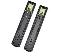 GLFNB Coulisses de tiroir Robustes de 500 mm, Ouverture par Simple Pression, mécanisme de Rebond à 3 Plis, coulissement Fluide, idéales pour Les armoires de Cuisine et Les Solutions de Rangement (