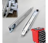 GLFNB Glissières de tiroir Robustes à Extension complète, à roulement à Billes, Rails de Guidage latéraux industriels avec Verrouillage, 1300 mm, 1 Paire pour Une Ouverture et Une Fermeture Fluide