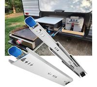 GLFNB Glissières de tiroir Robustes avec verrou, glissières de Remplacement pour tiroirs, capacité de Charge de 120 kg, Rail à Billes à Montage latéral, 250 x 1500 mm, pour Atelier, fourgonnette e