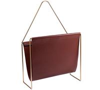 GLFNB Porte-revues sur Pied en Cuir créatif, Support de Rangement pour Magazines, classeur de Bureau, Porte-Livres, présentoir de journaux, décoration de Chambre à Coucher (Couleur : Marron, Taill
