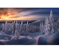 GLHUIOZ 1000 Pièces Collection d'art Qualité Premium pour Adultes et Enfants à partir de 12 Ans Puzzle,Russie,Oural,Parc National de Taganay,75x50cm