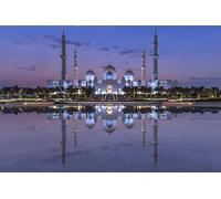GLHUIOZ 1000 Pièces DIY Divertissement Cadeau Amusement Puzzles Classiques pour Adultes et Enfants à partir de 12 Ans Mosquée des Émirats Arabes Unis Cheikh Zayed 75x50cm