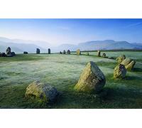 GLHUIOZ 500 Pièces Collection d'art Qualité Premium pour Adultes et Enfants à partir de 12 Ans Puzzle,Cromlech,52x38cm