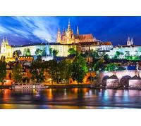 GLHUIOZ 500 Pièces Collection d'art Qualité Premium pour Adultes et Enfants à partir de 12 Ans Puzzle, République de Prague 52x38cm