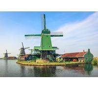 GLHUIOZ 500 Pièces DIY Divertissement Cadeau Amusement Puzzles Classiques pour Adultes et Enfants à partir de 12 Ans Moulin des rivières des Pays-Bas 52x38cm