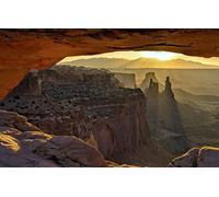 GLHUIOZ 500 Pièces,DIY Puzzle,Divertissement Créatif,Cadeau,Amuesment Classiques Arche de Mesa,Parc National de Canyonlands,52x38cm