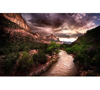 GLHUIOZ 500 Pièces,DIY Puzzle,Divertissement Créatif,Cadeau,Amuesment Classiques États-Unis,Quartier résidentiel d'Oak Creek,52x38cm