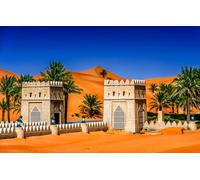 GLHUIOZ 500 Pièces,DIY Puzzle, Divertissement Créatif, Cadeau, Amuesment, Puzzles Classiques Émirats Émirats Arabes Unis Tropiques Temples Abu 52x38cm