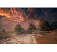 GLHUIOZ 500 Pièces Maison Rencontre Jeux DIY Divertissement Cadeau Amusement Classiques pour Adultes et Enfants à partir de 12 Ans,Côte,Portugal,Océan Atlantique,52x38cm