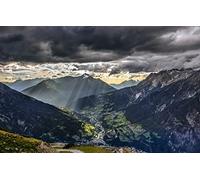 GLHUIOZ 500 Pièces,Panorama,Qualité Premium,pour Adultes et Enfants à partir de 12 Ans,Alpes,Europe 52x38cm