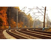 GLHUIOZ 500 Pièces,Panorama,Qualité Premium,pour Adultes et Enfants à partir de 12 Ans,Chemins,Voies ferrées,Train,52x38cm