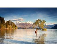 GLHUIOZ 500 Pièces,Panorama,Qualité Premium,pour Adultes et Enfants à partir de 12 Ans,Nouvelle-Zélande,Île du Sud,Lac Wanaka,52x38cm