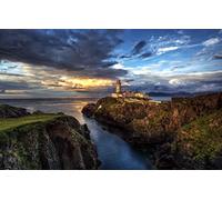 GLHUIOZ 500 Pièces,Panorama,Qualité Premium,pour Adultes et Enfants à partir de 12 Ans,Océan,Fanad Head,Irlande 52x38cm