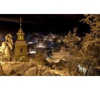 GLHUIOZ 500 Pièces, Panorama, Qualité Premium, pour Adultes et Enfants à partir de 12 Ans Puzzle, Allemagne Oybin 52x38cm